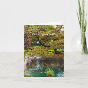 Botaniska blickar som tänker på dig kort