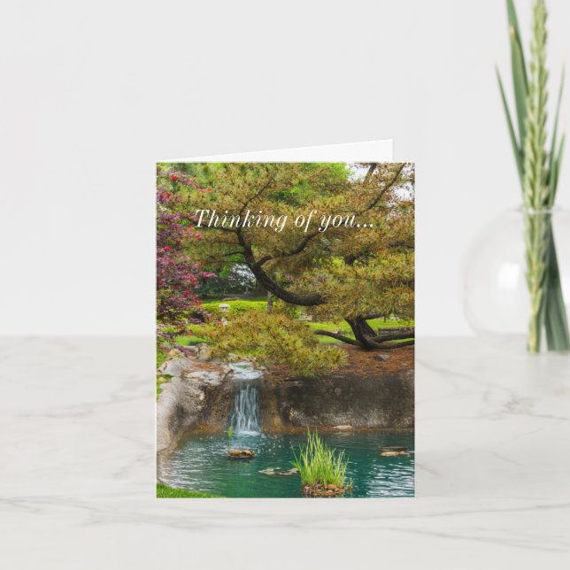 Botaniska blickar som tänker på dig kort (Framsida)