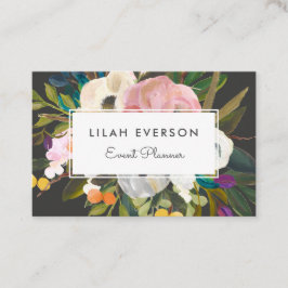 Botaniska bliss | Blommigt för målad Elegant | Sva Visitkort