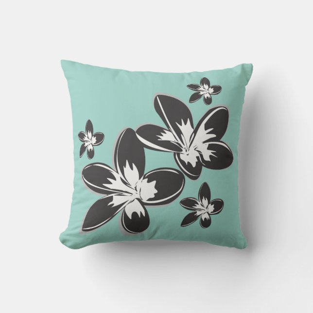 "Botaniska bliss Dekorativ kudde - naturbesprutade (Framsida)