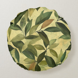 Botaniska bliss Round Cushion Rund Kudde