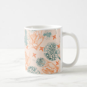 Botaniska blister mönster kaffemugg