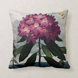 Botaniska blom som rhododendronen dämpar kudde