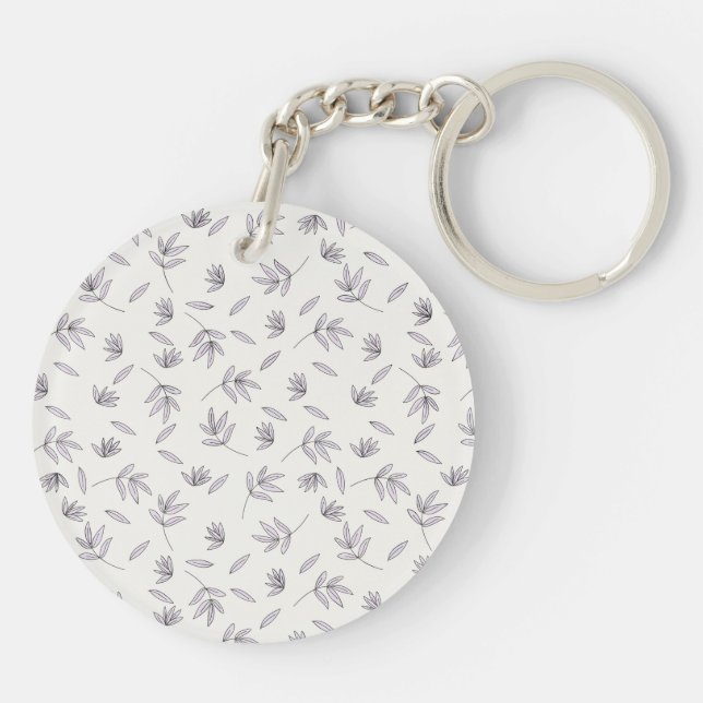 Botaniska blomman Blommigt Vår akryl (Baksidan)