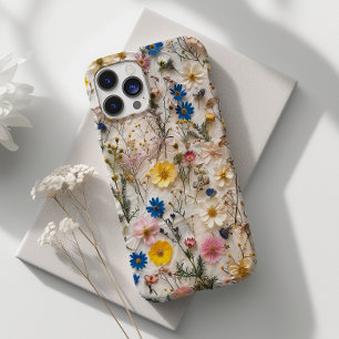 Botaniska Blommigtar med pressad Daisy, blomma i f