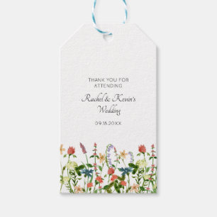 Botaniska Blommigten Bröllop Gift-Märkre Presentetikett
