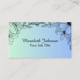 Botaniska Blommigten Greenery Visitkort