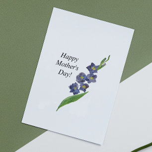Botaniska Blommigten Hälsning Mors dag Lily Kort