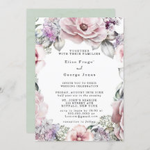 Botaniska Blommigten Ro Guld och Eucalyptus Bröllo