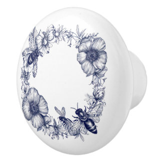 Botaniska blommor bin krans knopp