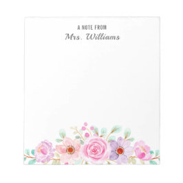 Botaniska blommor Blommigt A Anteckning från eget Anteckningsblock