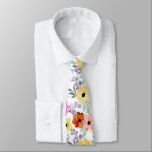 Botaniska blommor i Modern Watercolor Blommigt Slips<br><div class="desc">Botaniska blommor i Modern Watercolor Blommigt</div>
