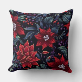 Botaniska blomstblommor kudde