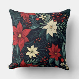 Botaniska blomstblommor kudde