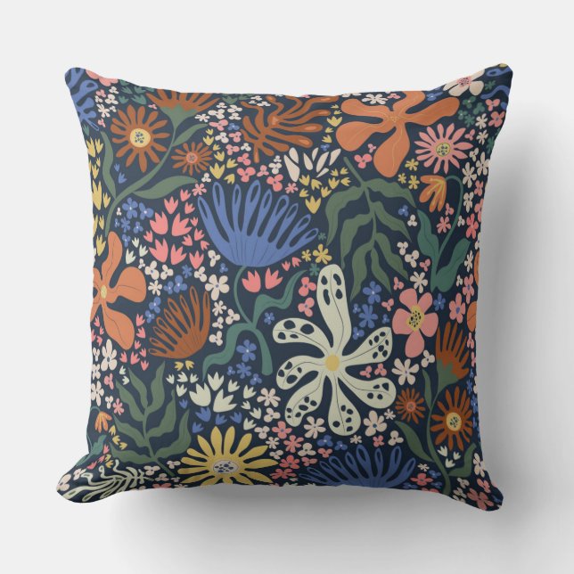 Botaniska Boho Dekorativ kudde (Framsida)
