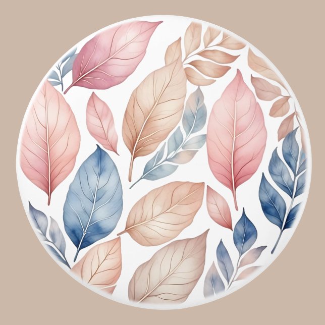 Botaniska Boho Höst löv Mönster Knopp (Skapare uppladdad)