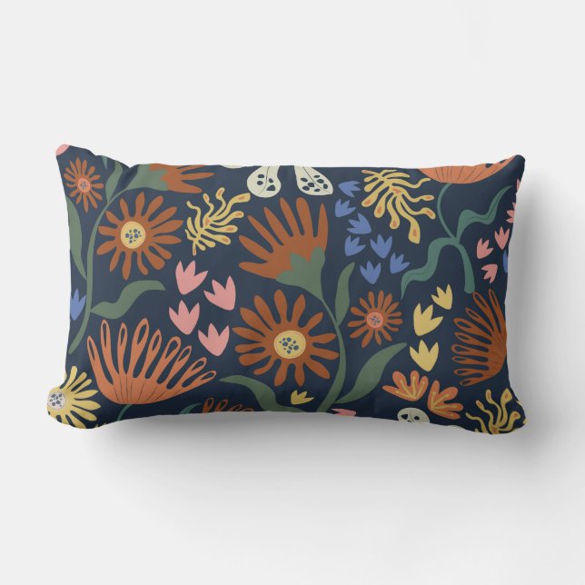 Botaniska Boho-serien nr 2 Lumbarkudde (Framsida)