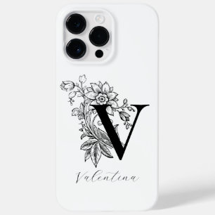 Botaniska Brev V Monogram Namn