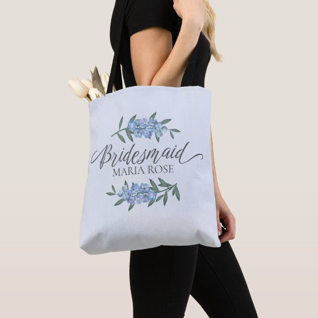 Botaniska Bröllop bridesmaid Blommigt Gift Tygkasse (Närbild)