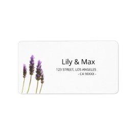 Botaniska bröllopsreturadressetiketter adressetikett