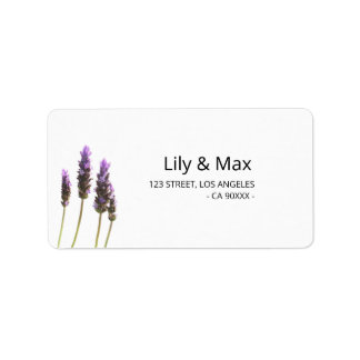 Botaniska bröllopsreturadressetiketter adressetikett