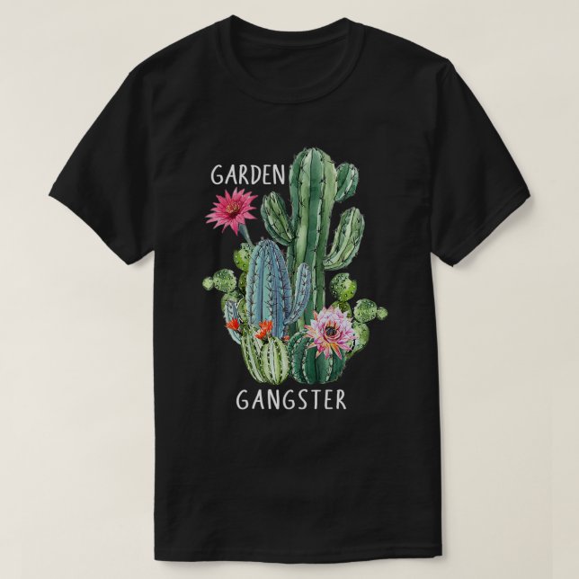 Botaniska Cactus Plant Älskare Gift Garden Garden  T Shirt (Design framsida)