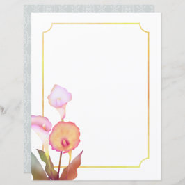 Botaniska Caffa Lily White Stationery Papper