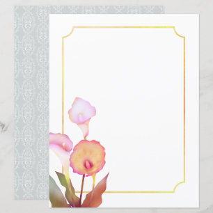 Botaniska Caffa Lily White Stationery Papper