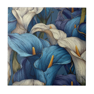 Botaniska Calle Lilies-plattor för modernt badrum Kakelplatta