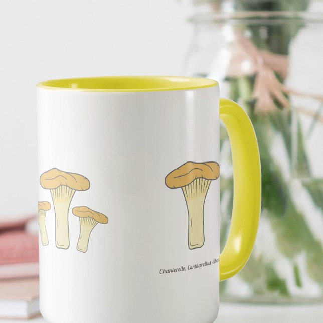Botaniska Chanterelle Mushroom Mugg (Botanical Chanterelle Mushroom Mug)
