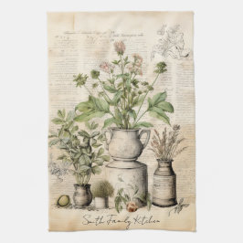 Botaniska Chicen Familj Namn Gift Kökshandduk