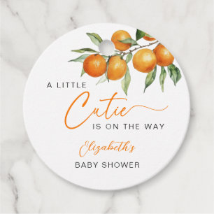 Botaniska citrusfrukter Orange Little Cutie Baby S Gåvor Etiketter