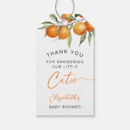 Botaniska citrusfrukter Orange Little Cutie Baby S Presentetikett