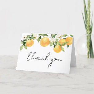 Botaniska citrusfrukter Orange Little Cutie Baby S Tack Kort