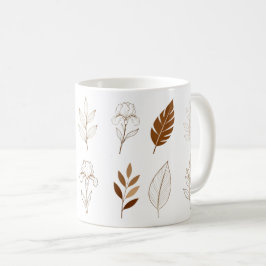 Botaniska designmuggar kaffemugg