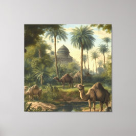 Botaniska: drunkningsolyckor i djungeln nära en fl canvastryck