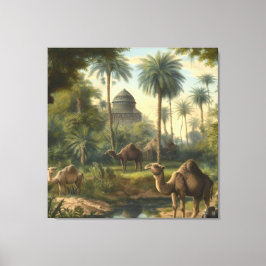 Botaniska: drunkningsolyckor i djungeln nära en fl canvastryck