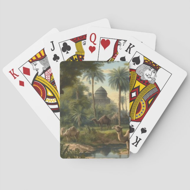 Botaniska: drunkningsolyckor i djungeln nära en fl casinokort (Baksidan)