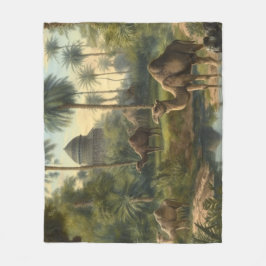 Botaniska: drunkningsolyckor i djungeln nära en fl fleecefilt