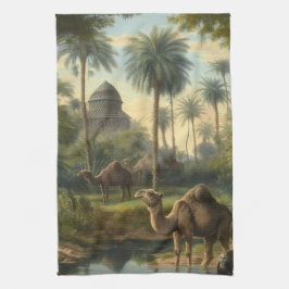 Botaniska: drunkningsolyckor i djungeln nära en fl kökshandduk