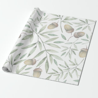 Botaniska ekollonar och gröntar presentpapper