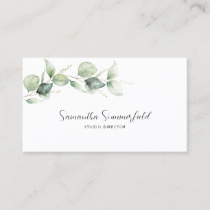 Botaniska Eucalyptus Greenery Script Manager Visitkort