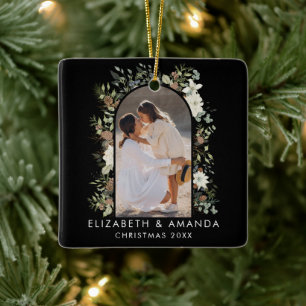 Botaniska eukalyptus Greenery-Anpassningsbarna jul Julgransprydnad Keramik