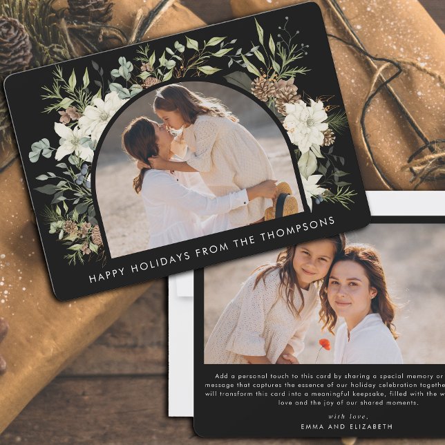 Botaniska eukalyptus Greenery-Anpassningsbarna jul Julkort (Skapare uppladdad)