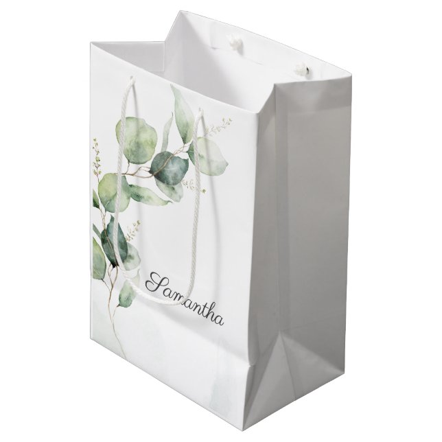 Botaniska eukalyptus Greenery Baby Shower (Framsidan Vinklad)