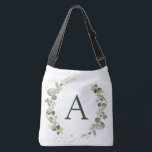 Botaniska eukalyptus Monogram Greenery Bröllop Axelväska<br><div class="desc">Eucalyptus Greenery Succulent Botanical Watercolor Vår bröllop Monogram Tote bags på canvas-bakgrund - innehåller vacker manustypografi och elegant med modernt botaniskt löv och grönt för speciella Bröllop,  Möhippa,  babyskor,  Bachelorette Party,  Sweet 16,  16,  18,  21,  30,  40 e,  50:e,  60:e,  70:e,  80:e,  90:e,  100:e födelsedag.</div>