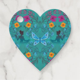 Botaniska favorittaggar för Midsommar Fairy Gåvor Etiketter