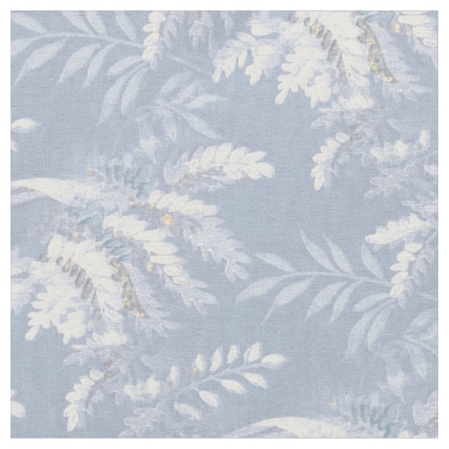 Botaniska Fern Fronts Tyg (Närbild)