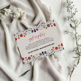 Botaniska Fiesta Bröllop (mexikansk folkart Blommi Tilläggskort