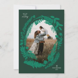 Botaniska föreställningar Ram jul Julkort